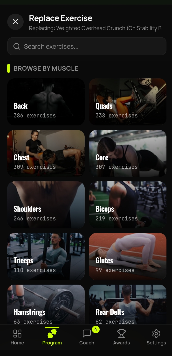 Browse by Muscle